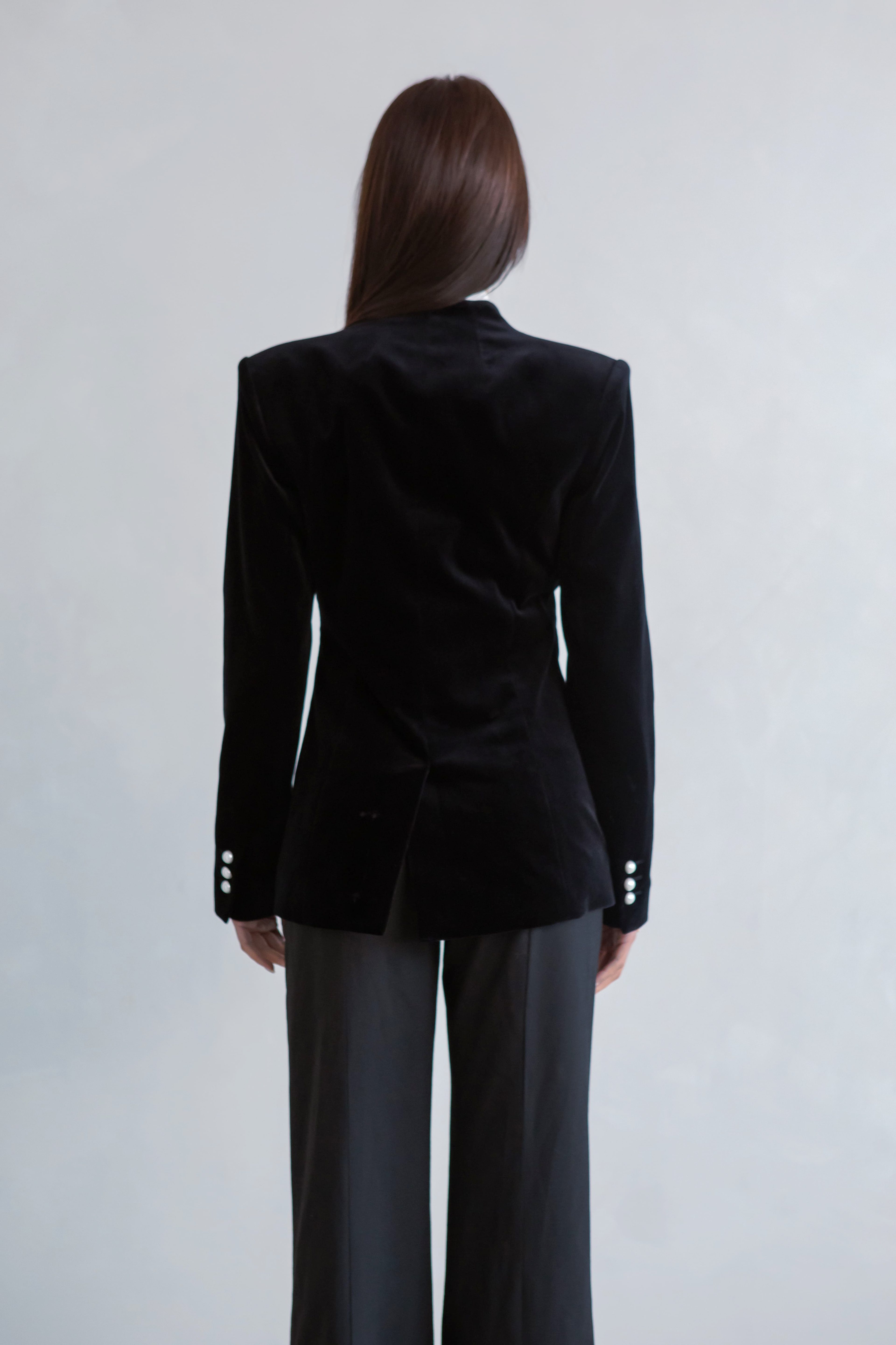 Pearl Velvet Blazer