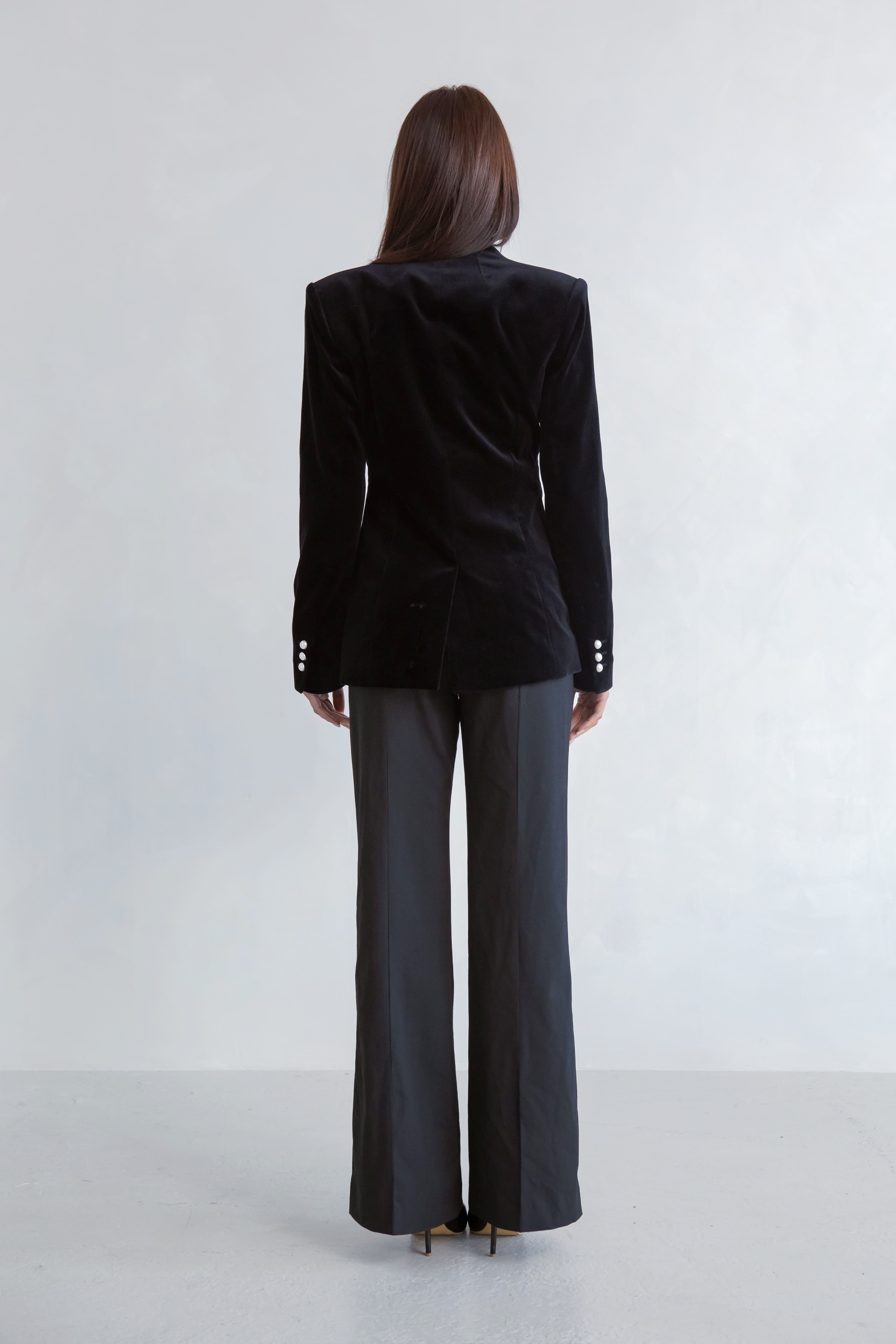 Pearl Velvet Blazer