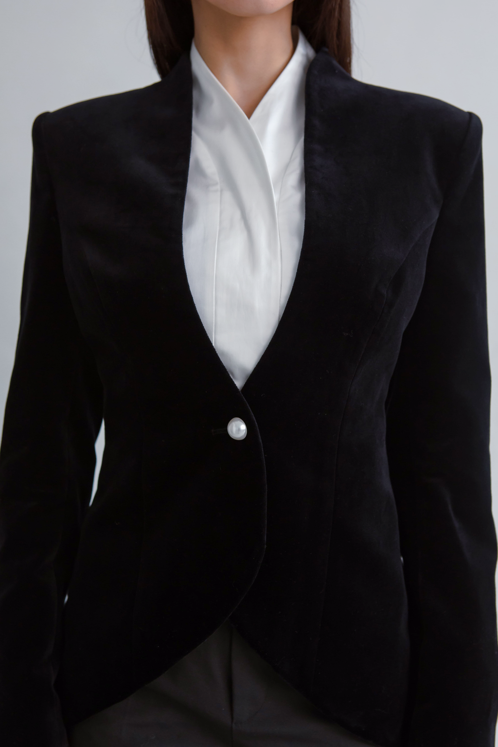 Pearl Velvet Blazer
