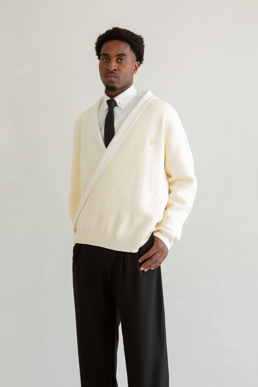 Golden Knit Cotton Cardigan