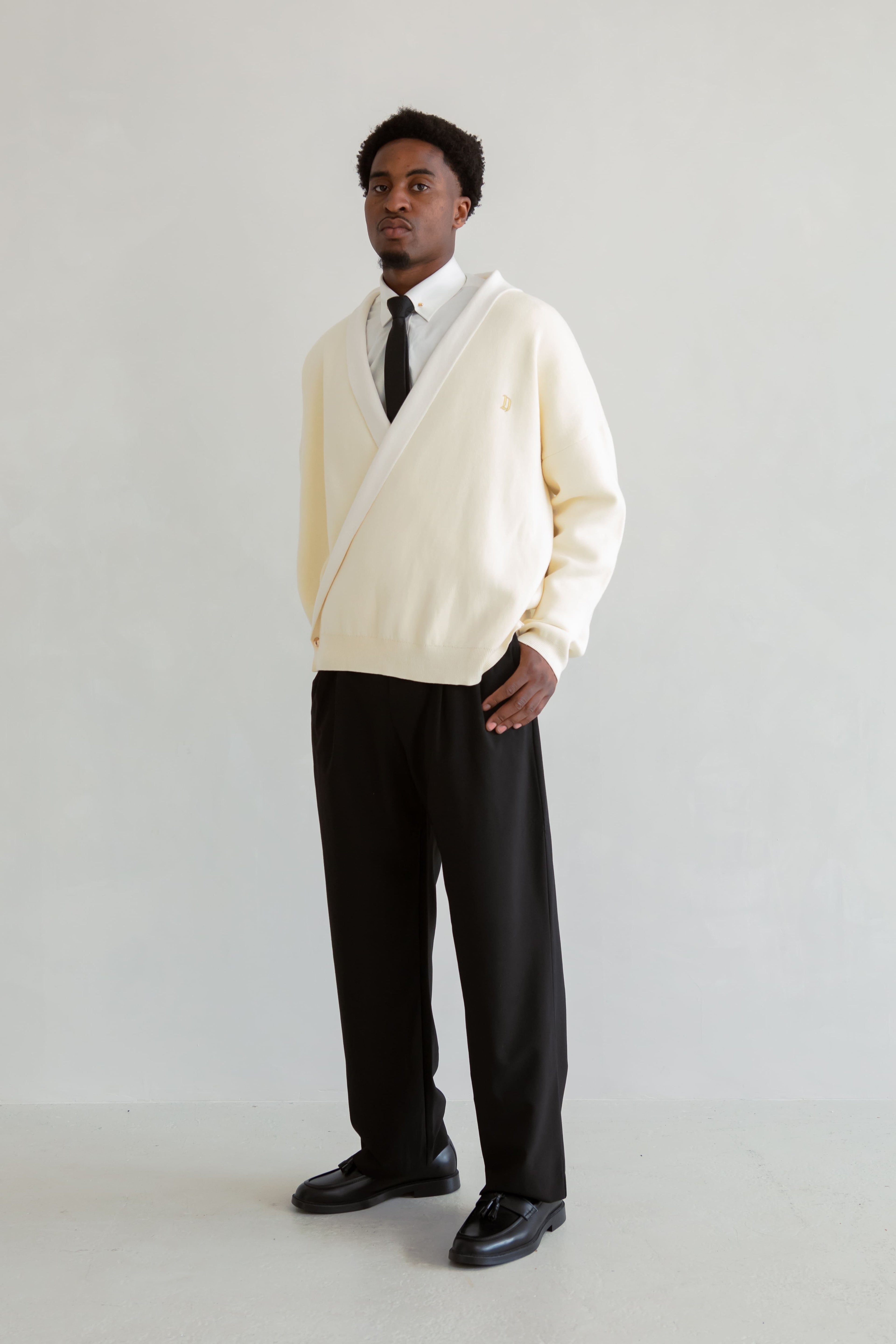 Golden Knit Cotton Cardigan