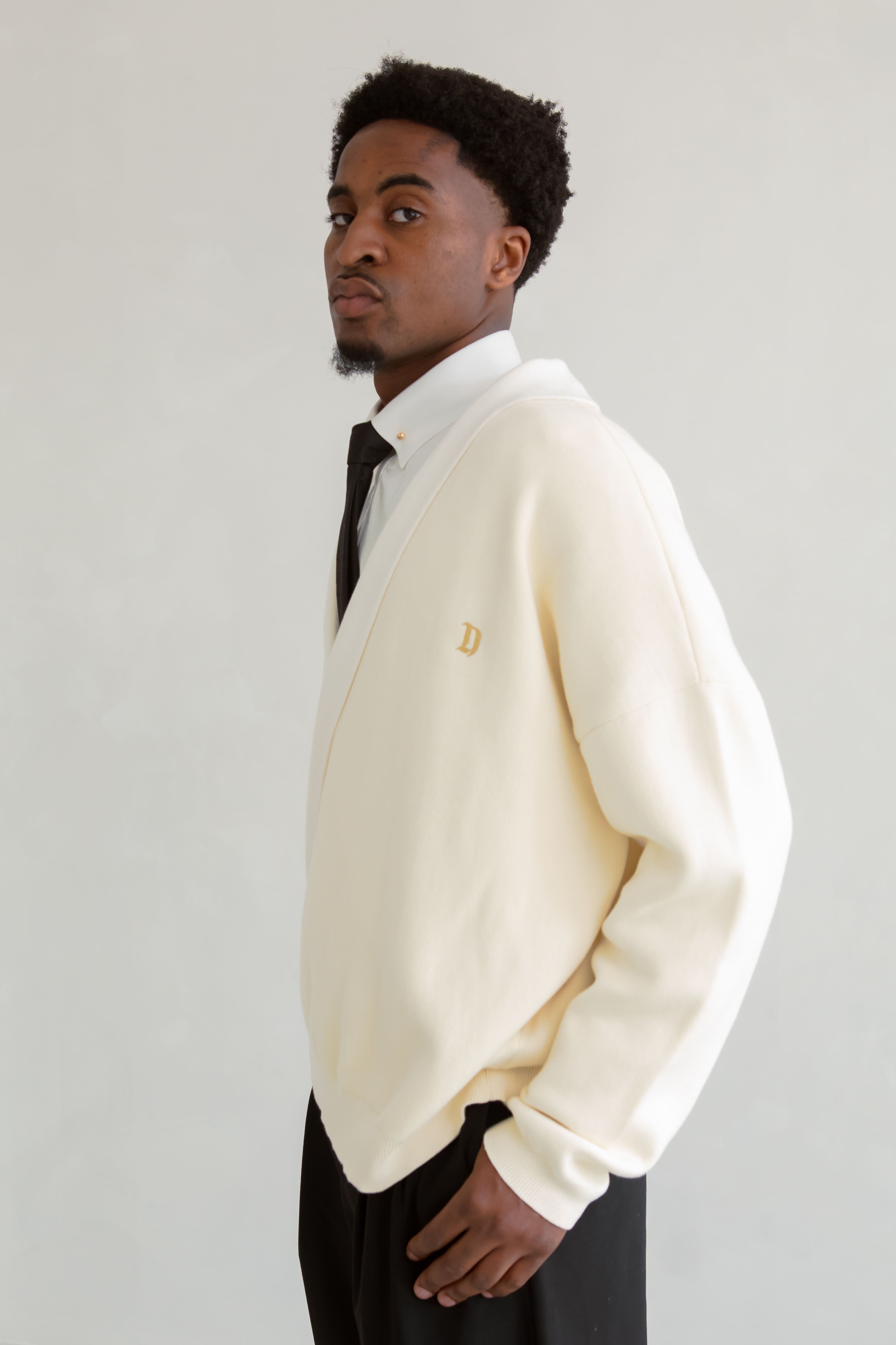 Golden Knit Cotton Cardigan