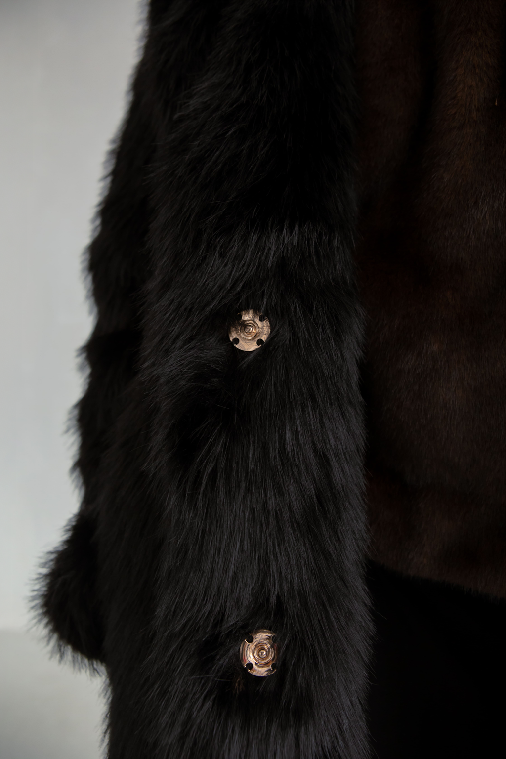 Oversized  Black Fur Coat